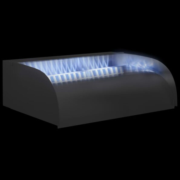 vidaXL Vodopád s LED 45x34x14 cm nehrdzavejúca oceľ 304 – Obrázok 3