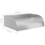 vidaXL Vodopád s LED 45x34x14 cm nehrdzavejúca oceľ 304 – Obrázok 8
