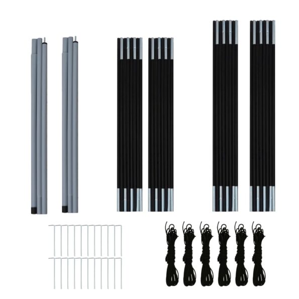 vidaXL Kempingový stan pre 6 osôb modro-žltý – Obrázok 10