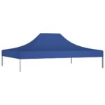 vidaXL Strecha na párty stan 4x3 m, modrá 270 g/m² – Obrázok 2