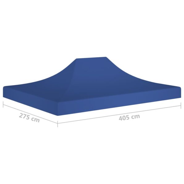 vidaXL Strecha na párty stan 4x3 m, modrá 270 g/m² – Obrázok 6