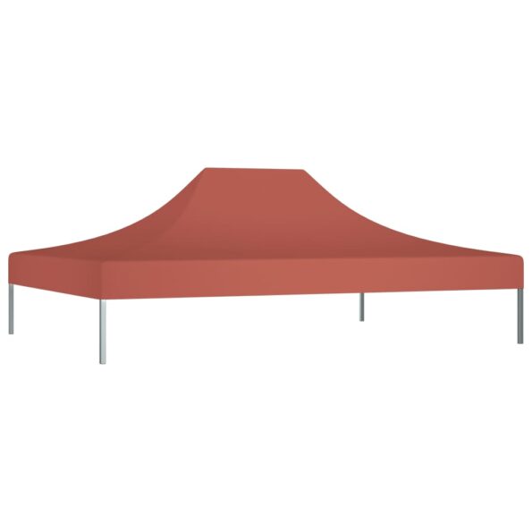 vidaXL Strecha na párty stan 4x3 m, tehlová farba 270 g/m² – Obrázok 2