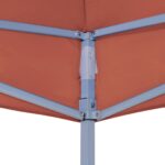 vidaXL Strecha na párty stan 4x3 m, tehlová farba 270 g/m² – Obrázok 5