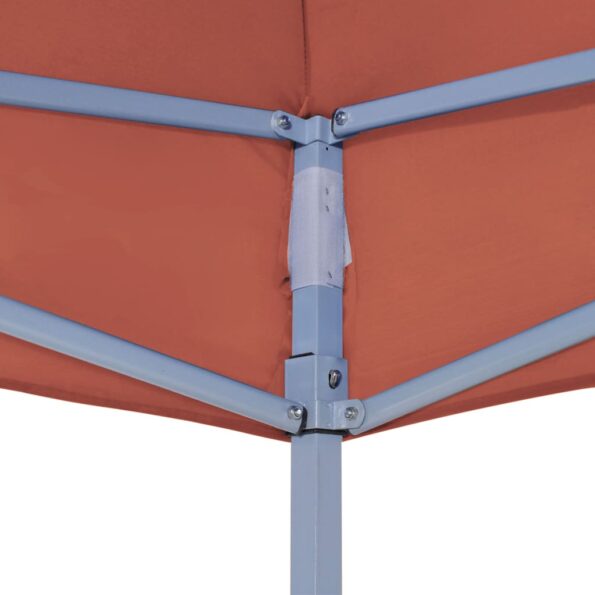vidaXL Strecha na párty stan 4x3 m, tehlová farba 270 g/m² – Obrázok 5