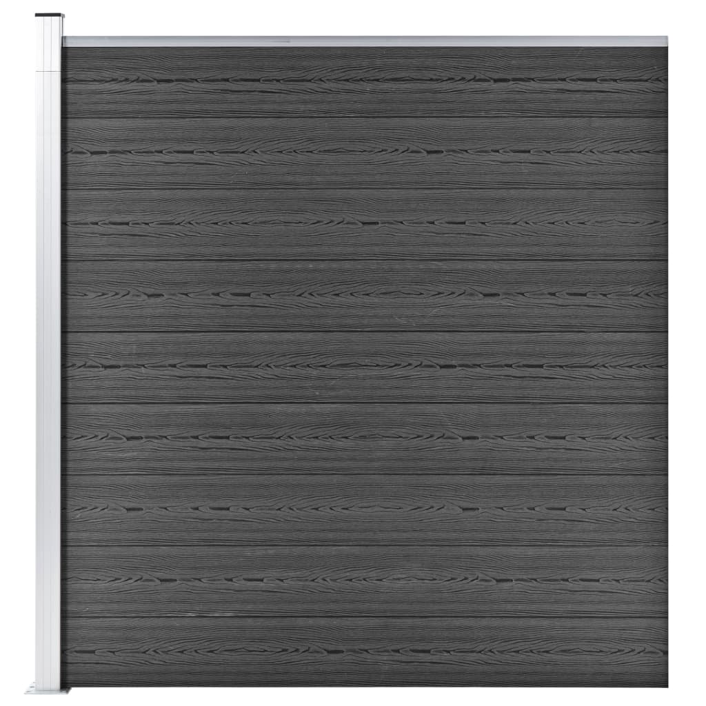 VXL8720286194690_a_en_hd_1.jpg vidaXL Plotový panel WPC 175x186 cm čierny – Obrázok 1