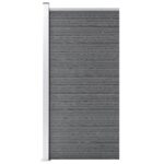 vidaXL Plotový panel WPC 95x186 cm sivý