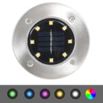 vidaXL Zapustené solárne svetlá do zeme 8 ks, LED svetlá, RGB farby – Obrázok 4
