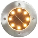 vidaXL Zapustené solárne svetlá do zeme 8 ks, LED svetlá, RGB farby – Obrázok 6