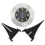 vidaXL Zapustené solárne svetlá do zeme 8 ks, LED svetlá, RGB farby – Obrázok 7