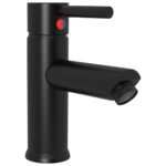 vidaXL Kúpelňová vodovodná batéria čierna 130x176 mm – Obrázok 2