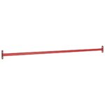 vidaXL Otočná tyč 125 cm oceľová červená