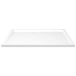 vidaXL Obdĺžniková sprchová vanička z ABS biela 80x120 cm – Obrázok 3