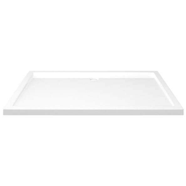 vidaXL Obdĺžniková sprchová vanička z ABS biela 80x120 cm – Obrázok 3