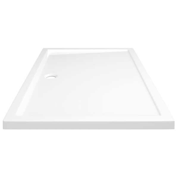 vidaXL Obdĺžniková sprchová vanička z ABS biela 80x120 cm – Obrázok 5
