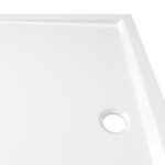 vidaXL Obdĺžniková sprchová vanička z ABS biela 80x120 cm – Obrázok 6