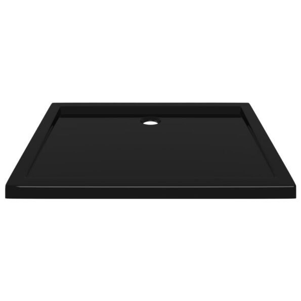 vidaXL Obdĺžniková sprchová vanička z ABS čierna 80x100 cm – Obrázok 3