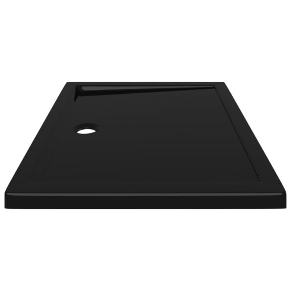 vidaXL Obdĺžniková sprchová vanička z ABS čierna 80x100 cm – Obrázok 4