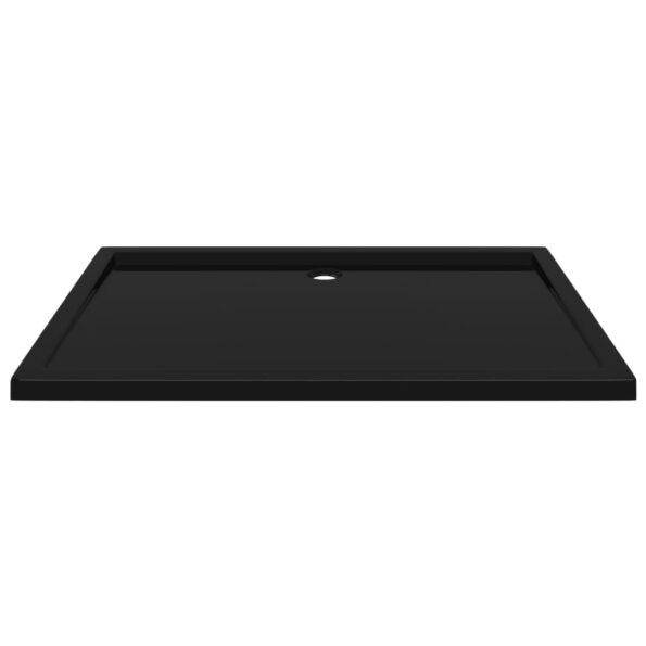 vidaXL Obdĺžniková sprchová vanička z ABS čierna 80x120 cm – Obrázok 3