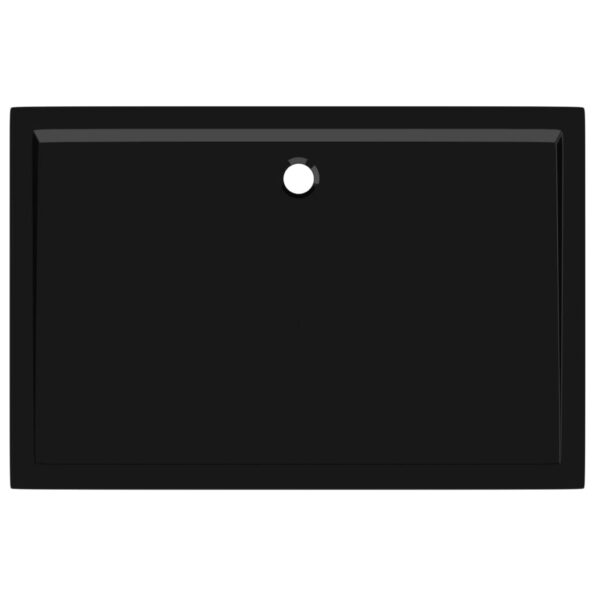 vidaXL Obdĺžniková sprchová vanička z ABS čierna 80x120 cm – Obrázok 5