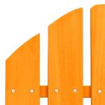 vidaXL Záhradná stolička Adirondack s otomanom jedľový masív oranžová – Obrázok 6