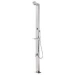 vidaXL Záhradná sprcha 220 cm nehrdzavejúca oceľ