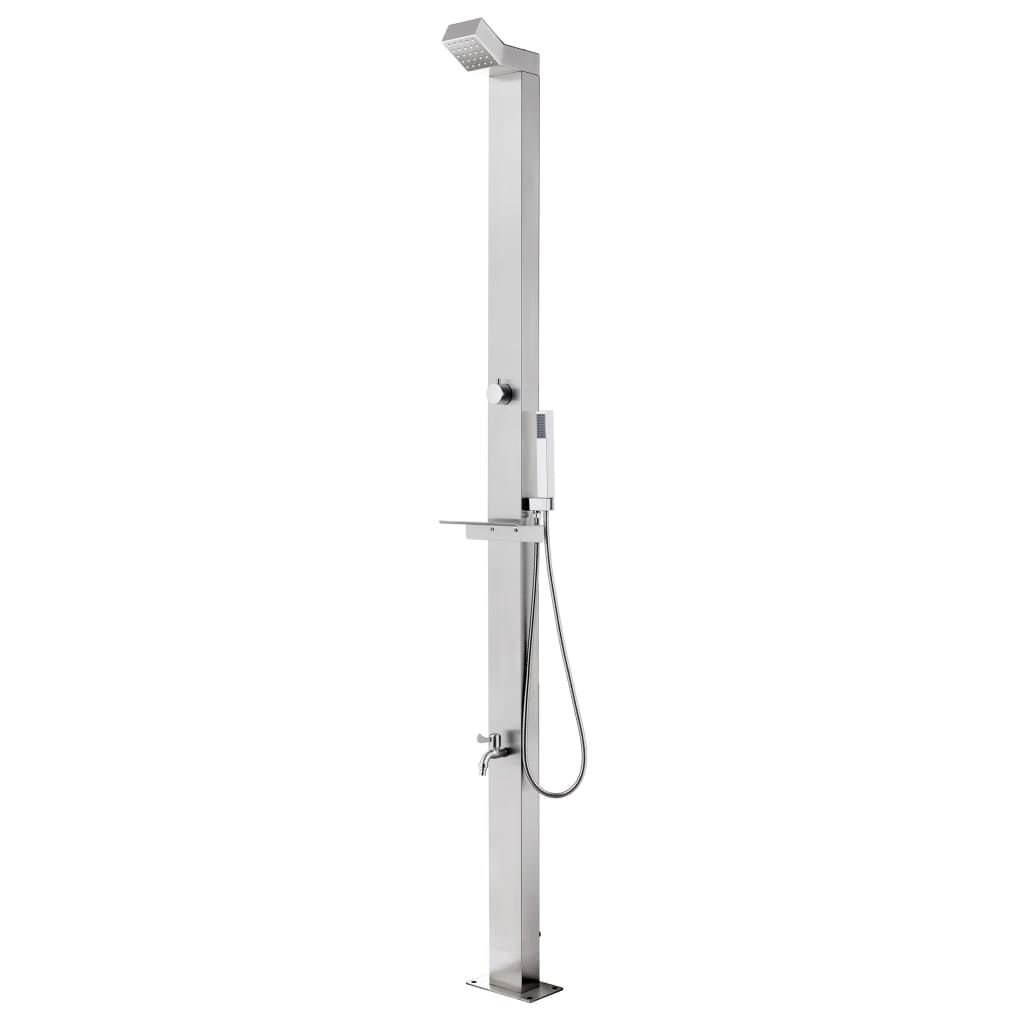 VXL8720286242155_a_en_hd_1.jpg vidaXL Záhradná sprcha 220 cm nehrdzavejúca oceľ – Obrázok 1
