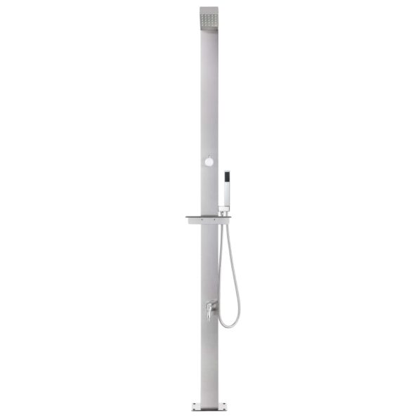 vidaXL Záhradná sprcha 220 cm nehrdzavejúca oceľ – Obrázok 4
