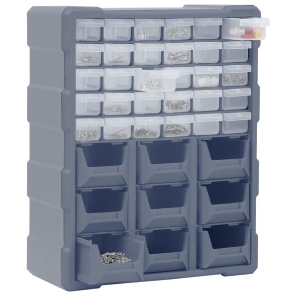 vidaXL Organizér s 39 zásuvkami 38x16x47 cm – Obrázok 2
