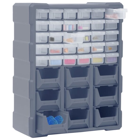 vidaXL Organizér s 39 zásuvkami 38x16x47 cm – Obrázok 3