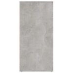 vidaXL Komoda, betónovo sivá 80x36x75 cm, kompozitné drevo – Obrázok 7