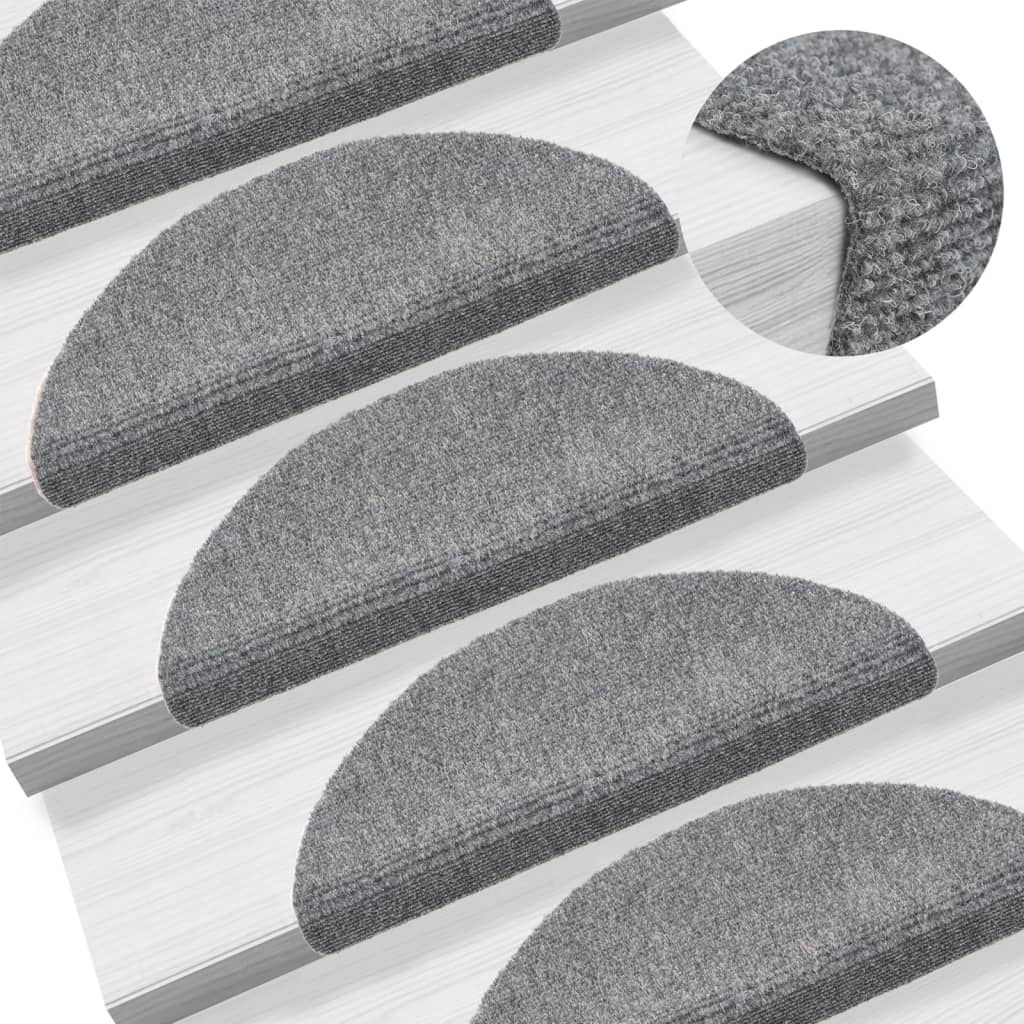 VXL8720286327869_m_en_hd_1.jpg vidaXL Schodové rohože, samolepiace, 5 ks, 56x17x3 cm, svetlosivé, polkruhové – Obrázok 1