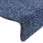 vidaXL Schodové rohože, samolepiace, 5 ks, 65x21x4 cm, modré, polkruhové, veľké – Obrázok 7