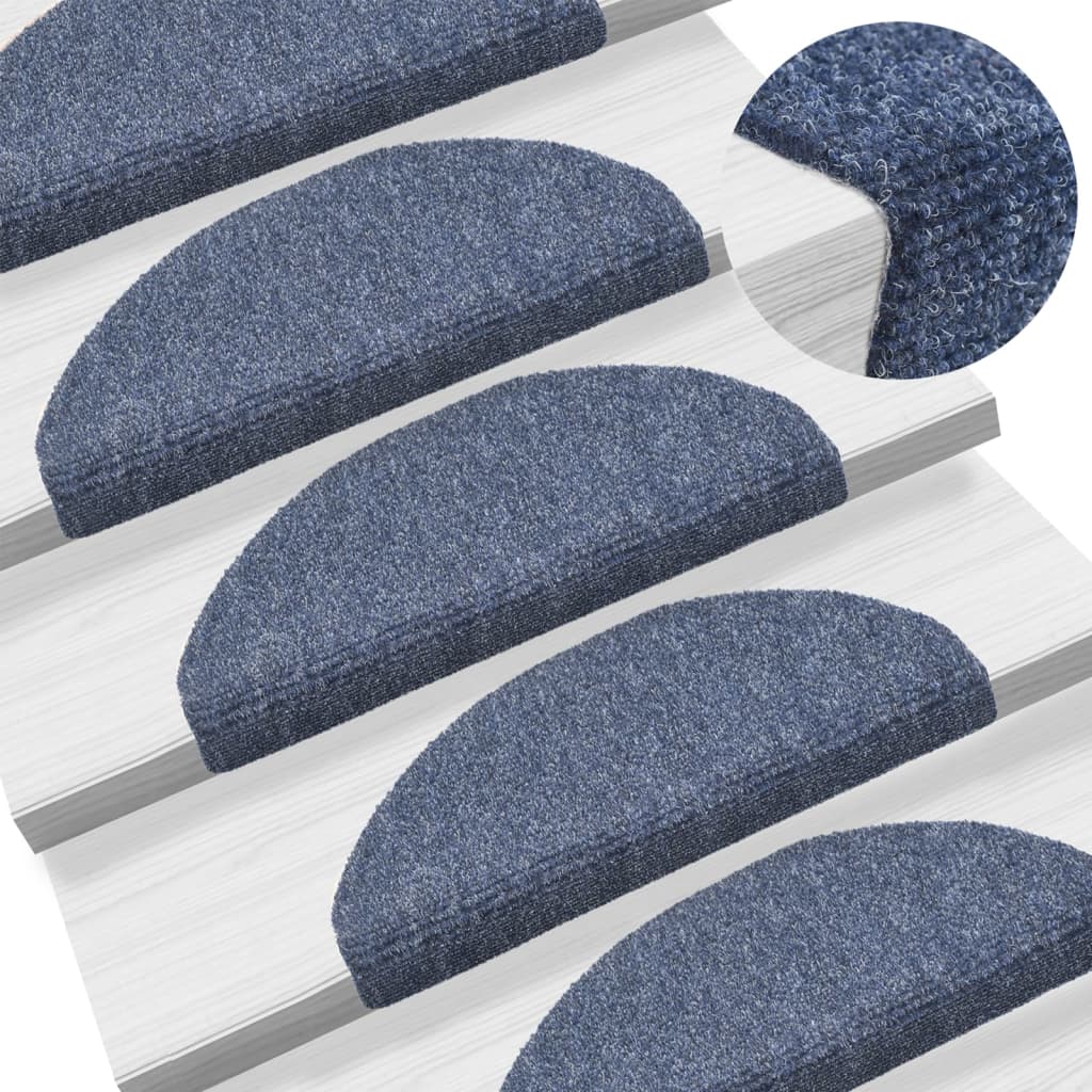 VXL8720286328149_m_en_hd_1.jpg vidaXL Schodové rohože, samolepiace, 5 ks, 65x21x4 cm, modré, polkruhové, veľké – Obrázok 1