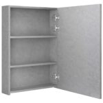 vidaXL LED kúpeľňová zrkadlová skrinka betónovo-sivá 50x13x70 cm – Obrázok 5