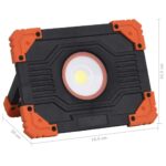 vidaXL Prenosné LED bodové svetlo ABS 10 W studené biele – Obrázok 9