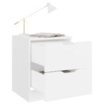 vidaXL Nočné stolíky 2 ks, biele 40x40x50 cm, kompozitné drevo – Obrázok 6