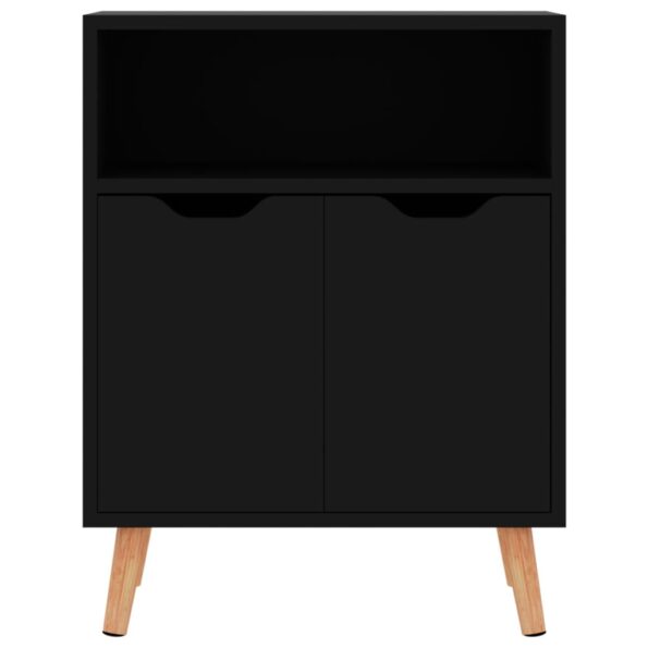 vidaXL Komoda, lesklá čierna 60x30x72 cm, kompozitné drevo – Obrázok 4