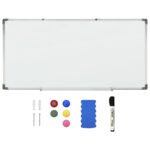 vidaXL Magnetická tabuľa biela 110x60 cm oceľ – Obrázok 2