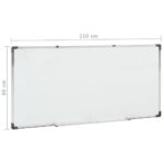 vidaXL Magnetická tabuľa biela 110x60 cm oceľ – Obrázok 9