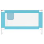 vidaXL Zábrana na detskú posteľ modrá 140x25 cm látka – Obrázok 3