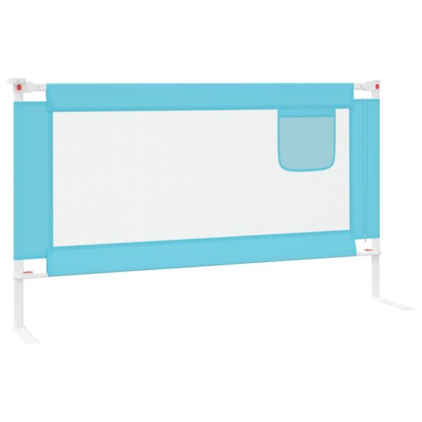 vidaXL Zábrana na detskú posteľ modrá 140x25 cm látka – Obrázok 4