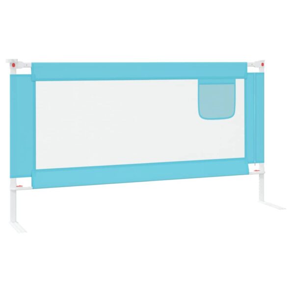 vidaXL Zábrana na detskú posteľ modrá 160x25 cm látka – Obrázok 4
