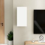vidaXL TV skrinka, biela a dub sonoma 30,5x30x60 cm, kompozitné drevo – Obrázok 5
