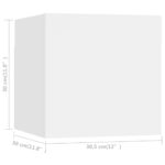 vidaXL Nástenná TV skrinka biela 30,5x30x30 cm – Obrázok 12