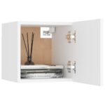 vidaXL Nástenná TV skrinka biela 30,5x30x30 cm – Obrázok 5