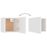 vidaXL Nástenná TV skrinka biela 30,5x30x30 cm – Obrázok 10