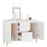 vidaXL Komoda, biela 101x35x70 cm, kompozitné drevo – Obrázok 3