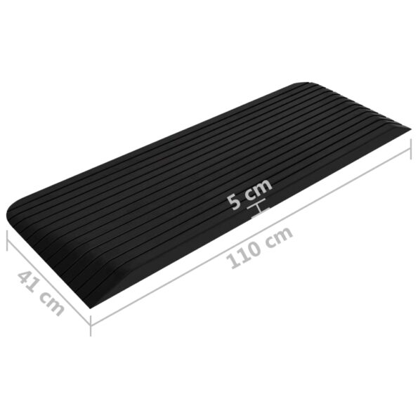 vidaXL Prahová rampa 110x41x5 cm guma – Obrázok 7