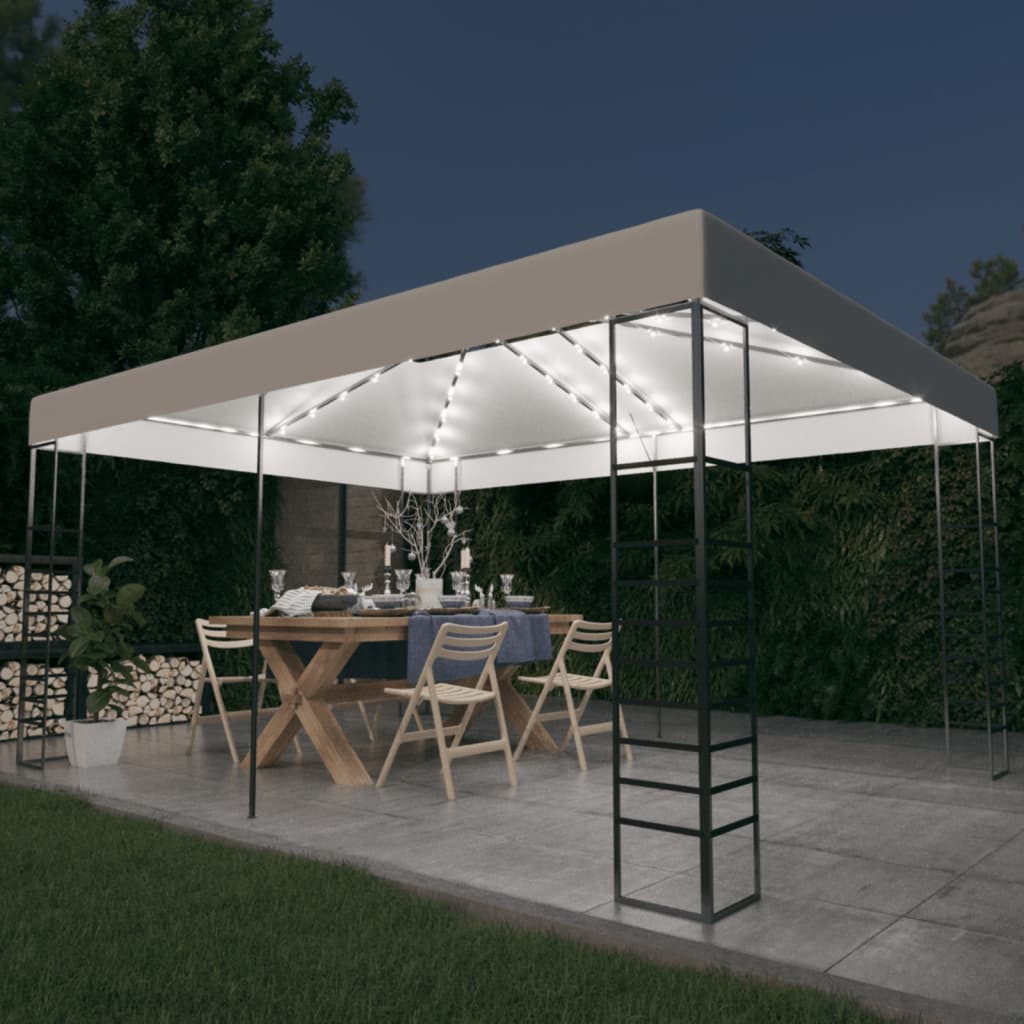 VXL8720286365717_m_en_hd_1.jpg vidaXL Altánok s LED reťazou 4x3x2,7 m, biely – Obrázok 1