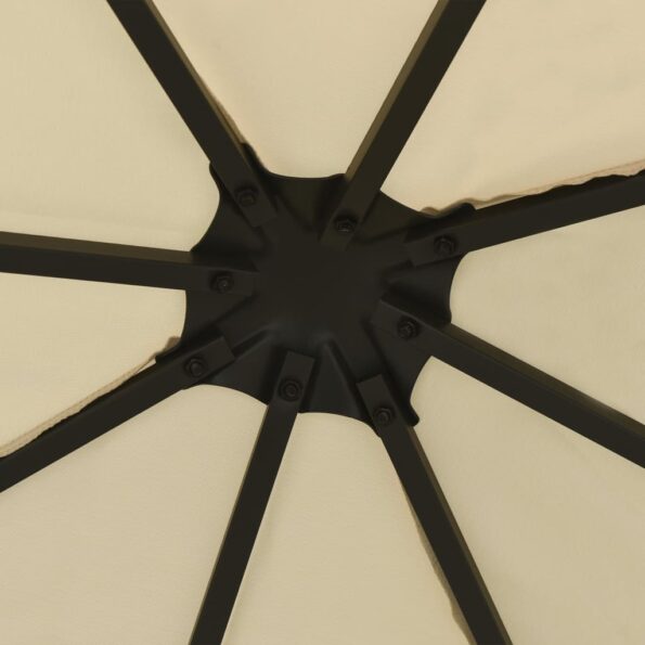 vidaXL Altánok s LED reťazou 3x3 m, krémový – Obrázok 5